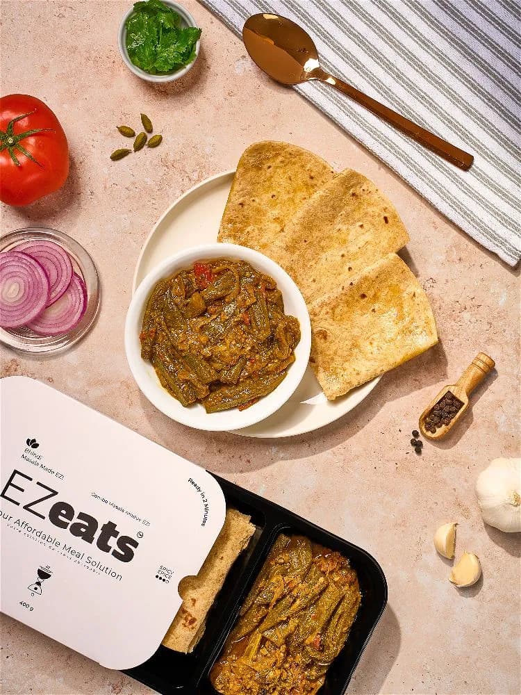 Bhindi Masala with Roti