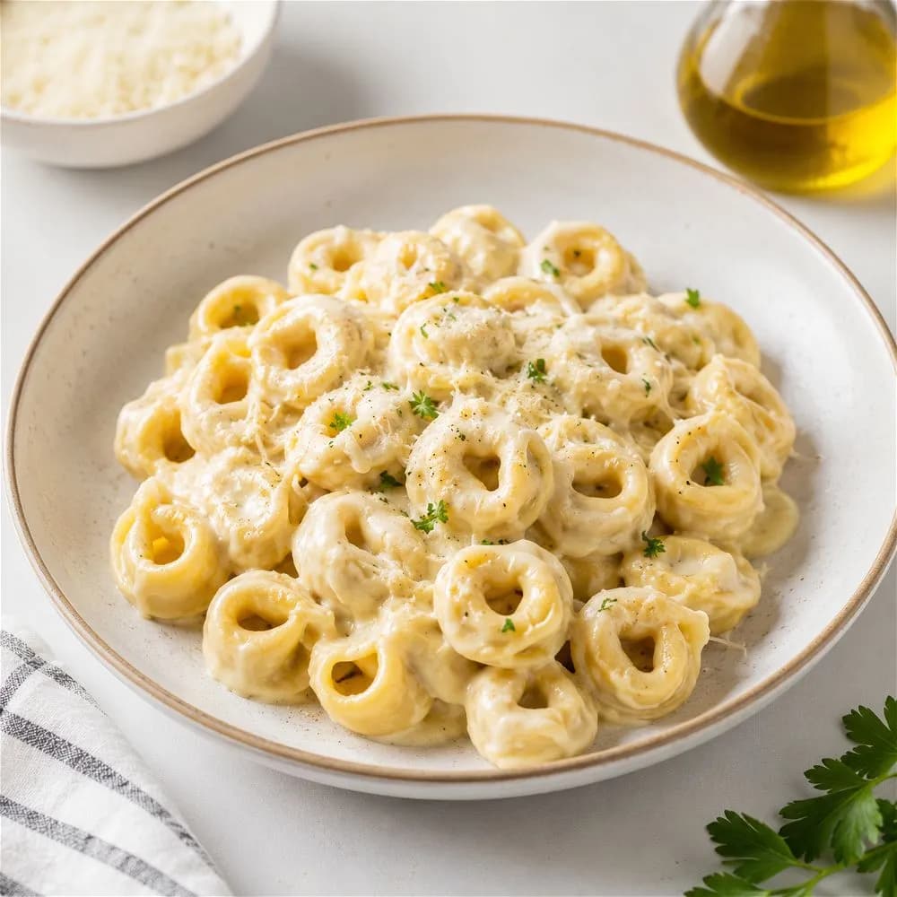 Cheese Tortellini in Cream Sauce